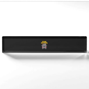Firemen Out From Dad- Son Nephew Boys Future Fire Desk Name Plate