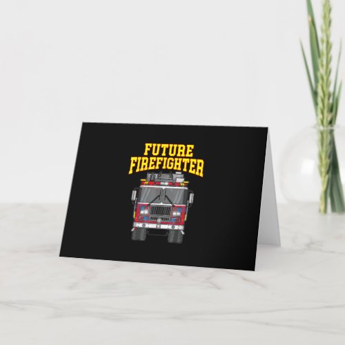 Firemen Out From Dad_ Son Nephew Boys Future Fire Holiday Card