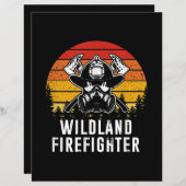 Firemen Reto Sunset Firefighter (Front/Back)