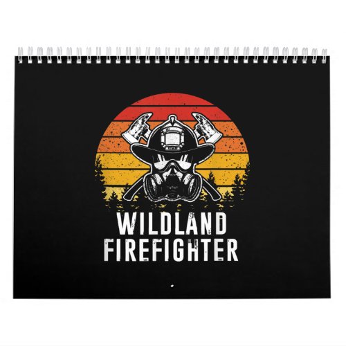Firemen Reto Sunset Firefighter Calendar