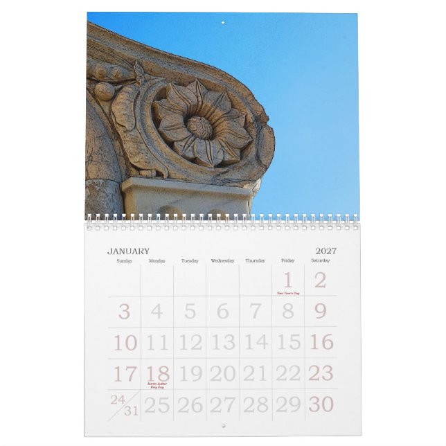 Firenze Calendar (Jan 2027)