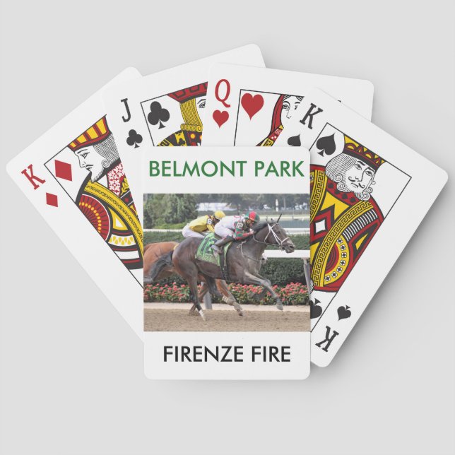 Firenze Fire Irad Ortiz Jr Poker Cards (Back)