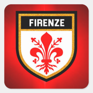 Firenze Flag Square Sticker