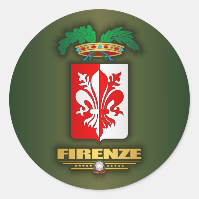 Firenze (Florence) Classic Round Sticker (Front)
