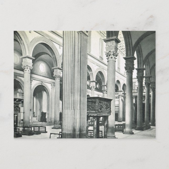 Firenze,Florence, Inside S. Lorenzo Postcard (Front)