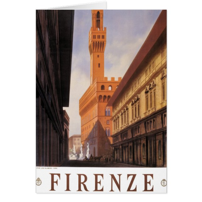 Firenze, Florence, Palazzo Vecchio, Vintage Italy (Front)