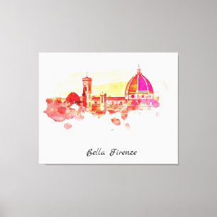 ** Firenze Florence Panorama Italy AP12 Italian Canvas Print