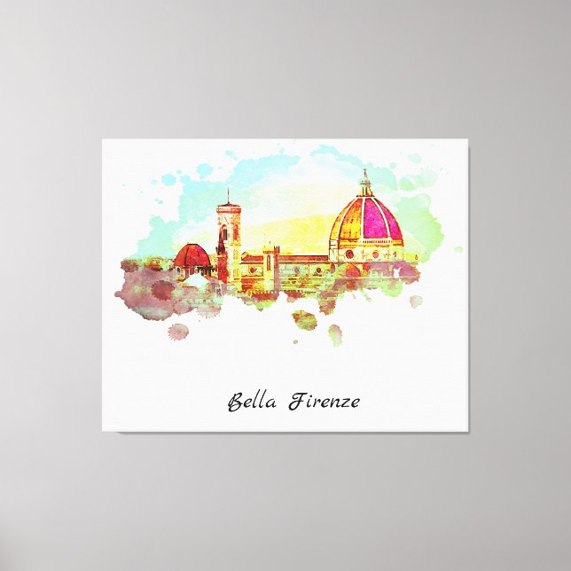 ** Firenze Florence Panorama Italy Italian AP12 Canvas Print (Front)
