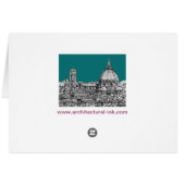 Firenze in turquoise cards (Back Horizontal)