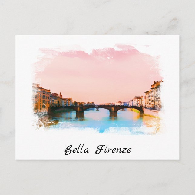 ** Firenze Italia AP12 Florence Italian Language Postcard (Front)