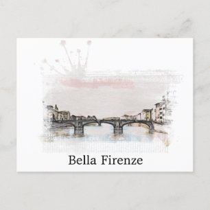 ** Firenze Italia Florence Italian AP12 Language Postcard