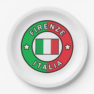 Firenze Italia Paper Plates