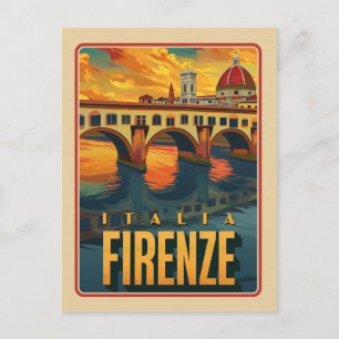 Firenze, Italia Vintage Postcard