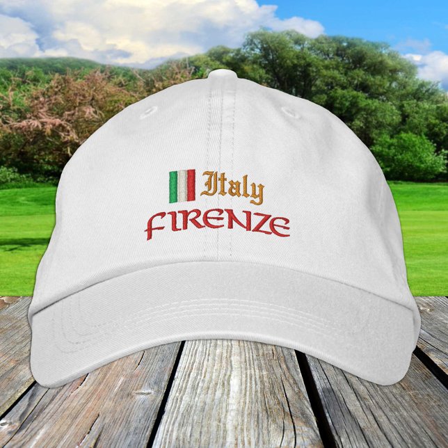 Firenze & Italy fashion / Italian Flag Patriots Embroidered Baseball Cap (Creator Uploaded)