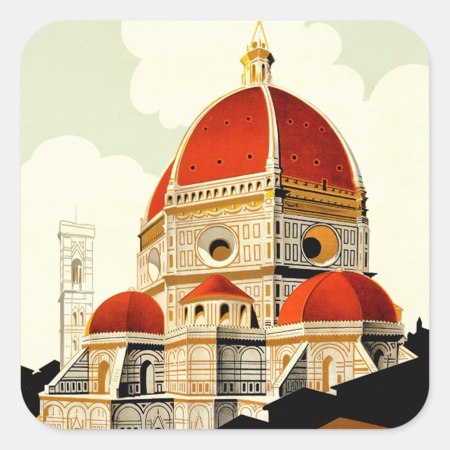Firenze Square Sticker (Front)