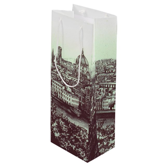 Firenze Wine Gift Bag (Front Angled)