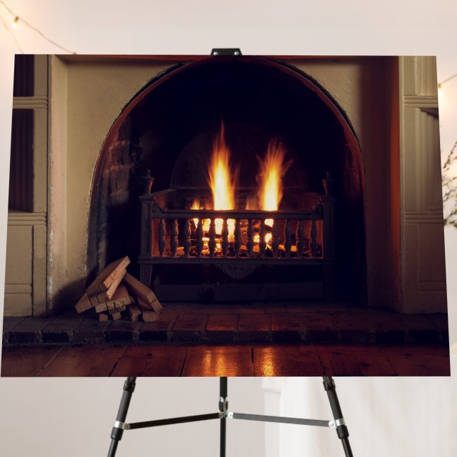 Fireplace at home foam board (In Situ (Stand))