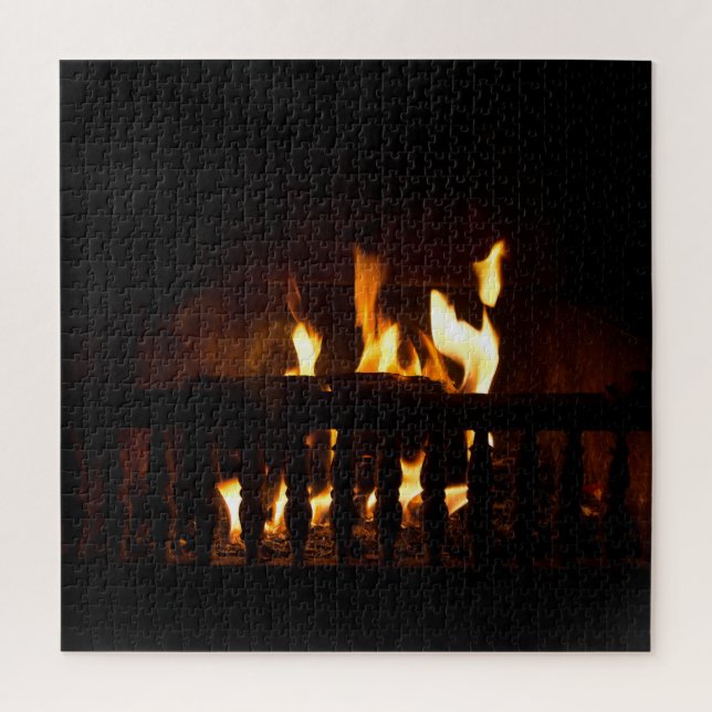 Fireplace at home jigsaw puzzle (Vertical)