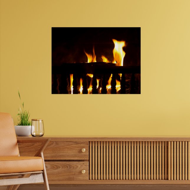 Fireplace at home poster (Living Room 2)