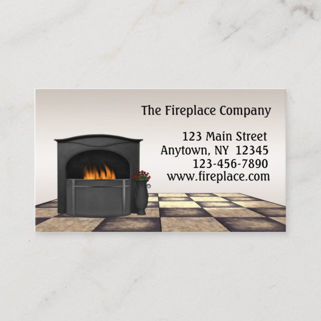 Fireplace Business Card (Front)
