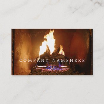 Fireplace Business Cards by CarriesCamera at Zazzle