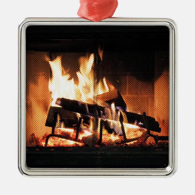Fireplace Christmas Ornament (Front)