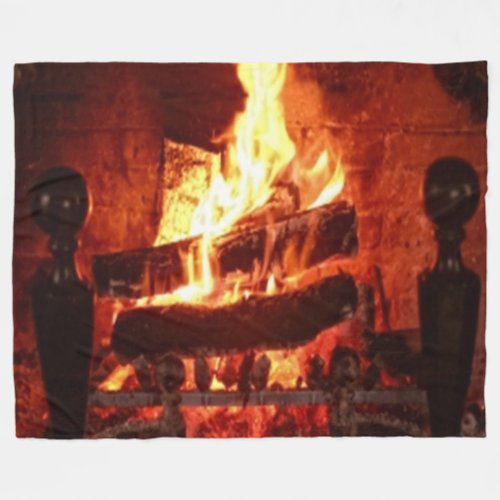 FIREPLACE FLEECE BLANKET