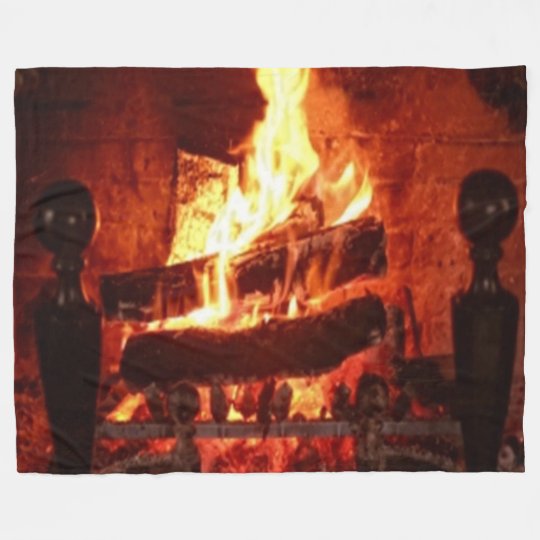 FIREPLACE FLEECE BLANKET
