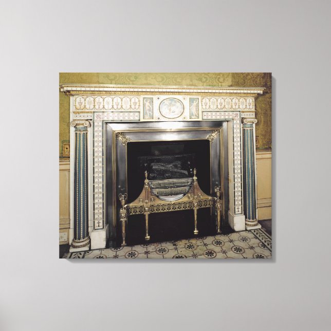 Fireplace from Syon House, Middlesex, c.1760 Canvas Print (Front)