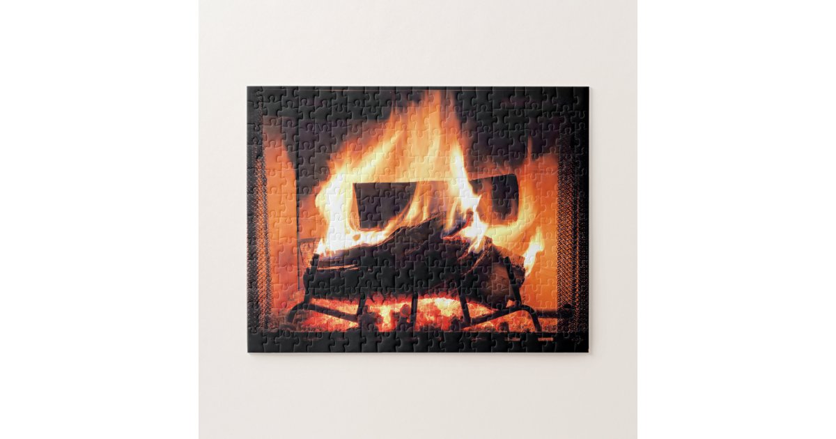 Fireplace Jigsaw Puzzle Zazzle