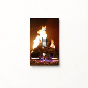 Fireplace Light Switch Cover by CarriesCamera at Zazzle