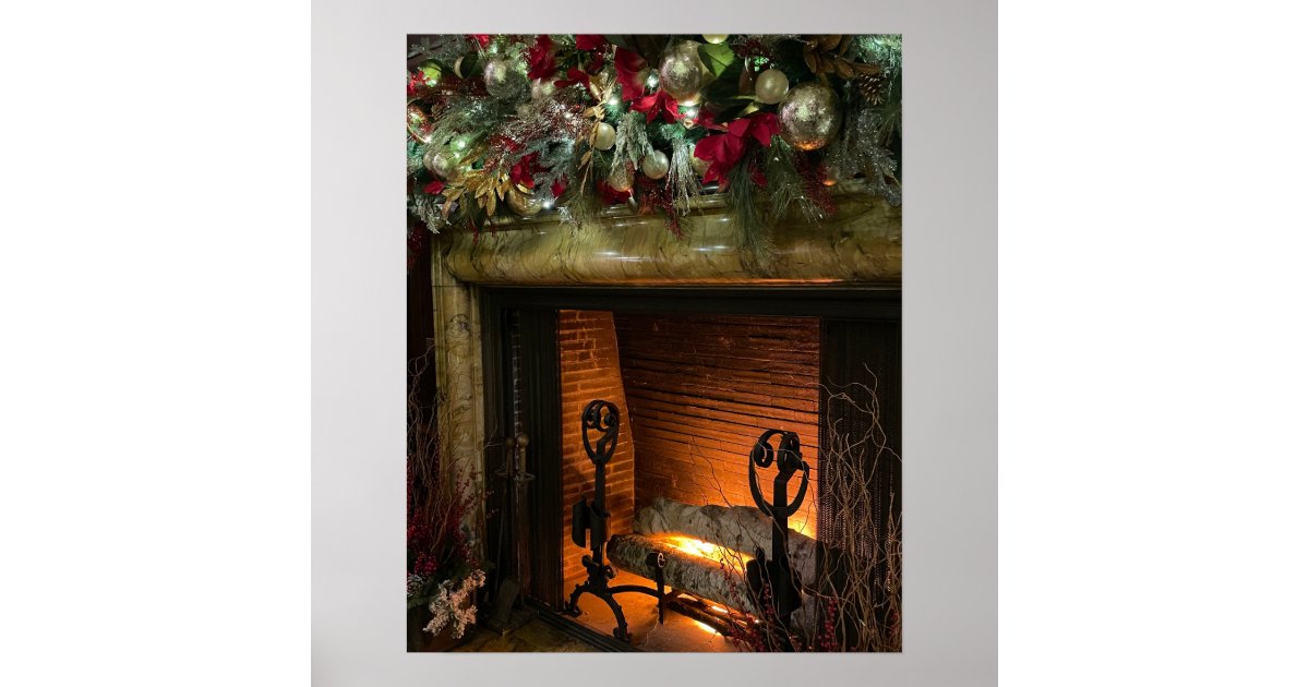 Fireplace Poster Zazzle