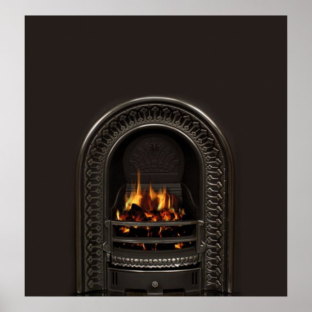 Fireplace Poster for Bricked Up Fireplaces (Front)