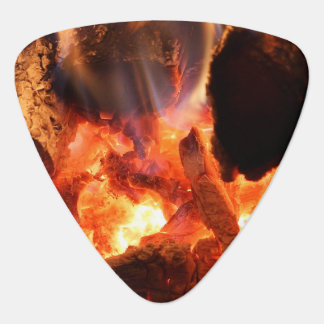 Fireplace Smoldering Embers Guitar Pick