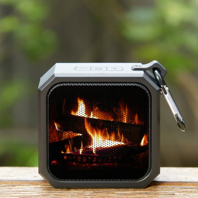 Fireplace Warm Winter Scene Photography Bluetooth Speaker (Insitu(Outdoor))