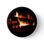 Fireplace Warm Winter Scene Photography Button