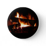 Fireplace Warm Winter Scene Photography Button