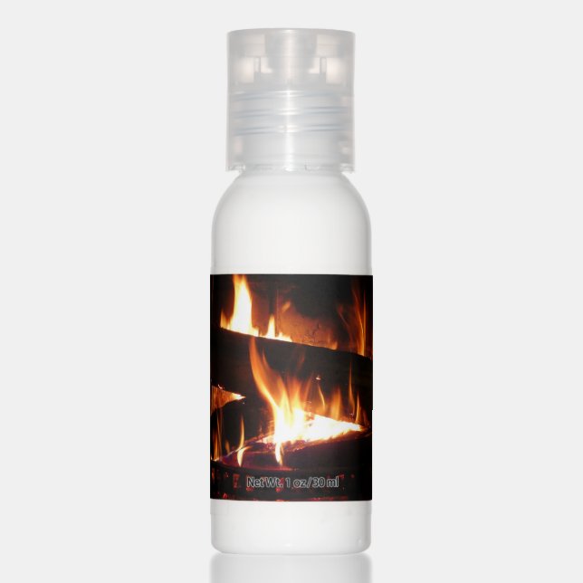 Fireplace Warm Winter Scene Photography Hand Lotion (Front)