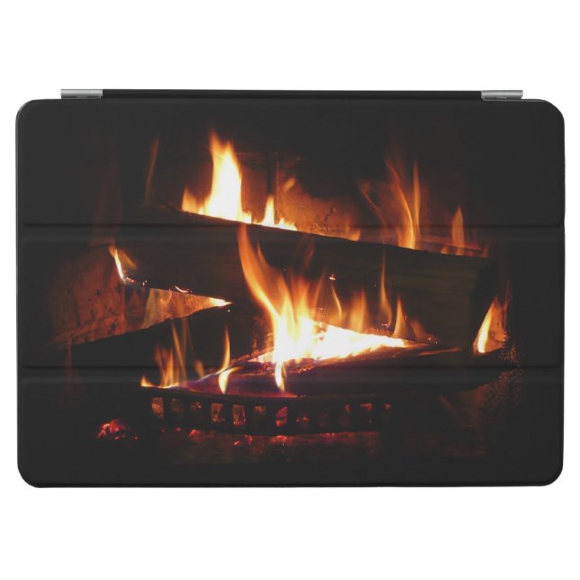 Fireplace Warm Winter Scene Photography iPad Air Cover (Horizontal)