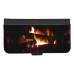 Fireplace Warm Winter Scene Photography iPhone 8/7 Plus Wallet Case