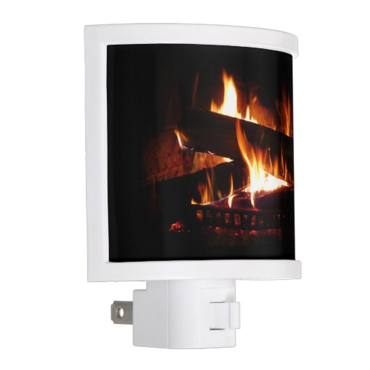 Fireplace Warm Winter Scene Photography Night Light (Right)
