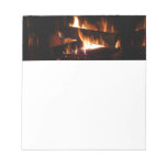 Fireplace Warm Winter Scene Photography Notepad