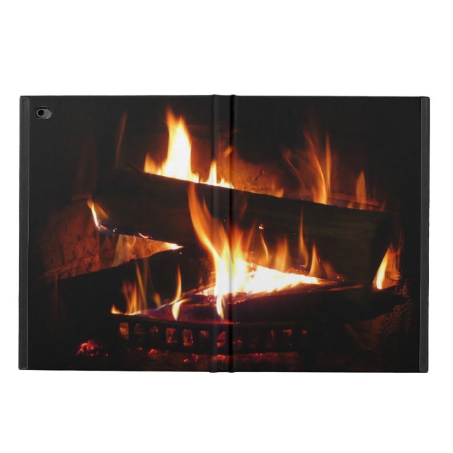 Fireplace Warm Winter Scene Photography Powis iPad Air 2 Case (Outside)