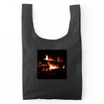 Fireplace Warm Winter Scene Photography Reusable Bag