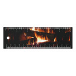 Fireplace Warm Winter Scene Photography Ruler