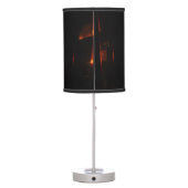 Fireplace Warm Winter Table Lamp (Back)