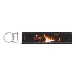 Fireplace Warm Winter Wrist Keychain