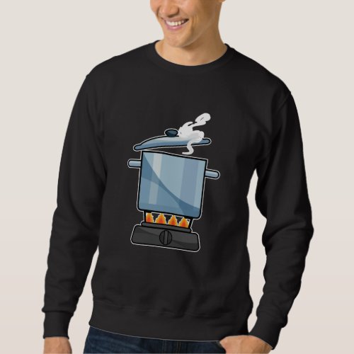 Fireplace with Saucepan  Lid Sweatshirt