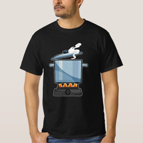 Fireplace with Saucepan  Lid T_Shirt