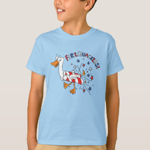 Firequackers 4th of July Duck Kid's Boy's T-Shirt